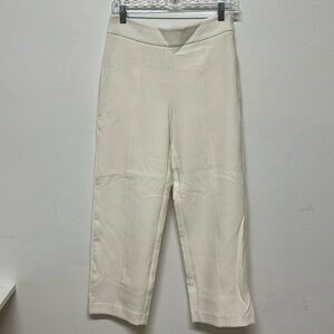 NWT Ann Taylor, high rise white straight pants, size 0